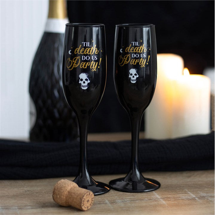 Til Death Do Us Party Champagne Flute Set