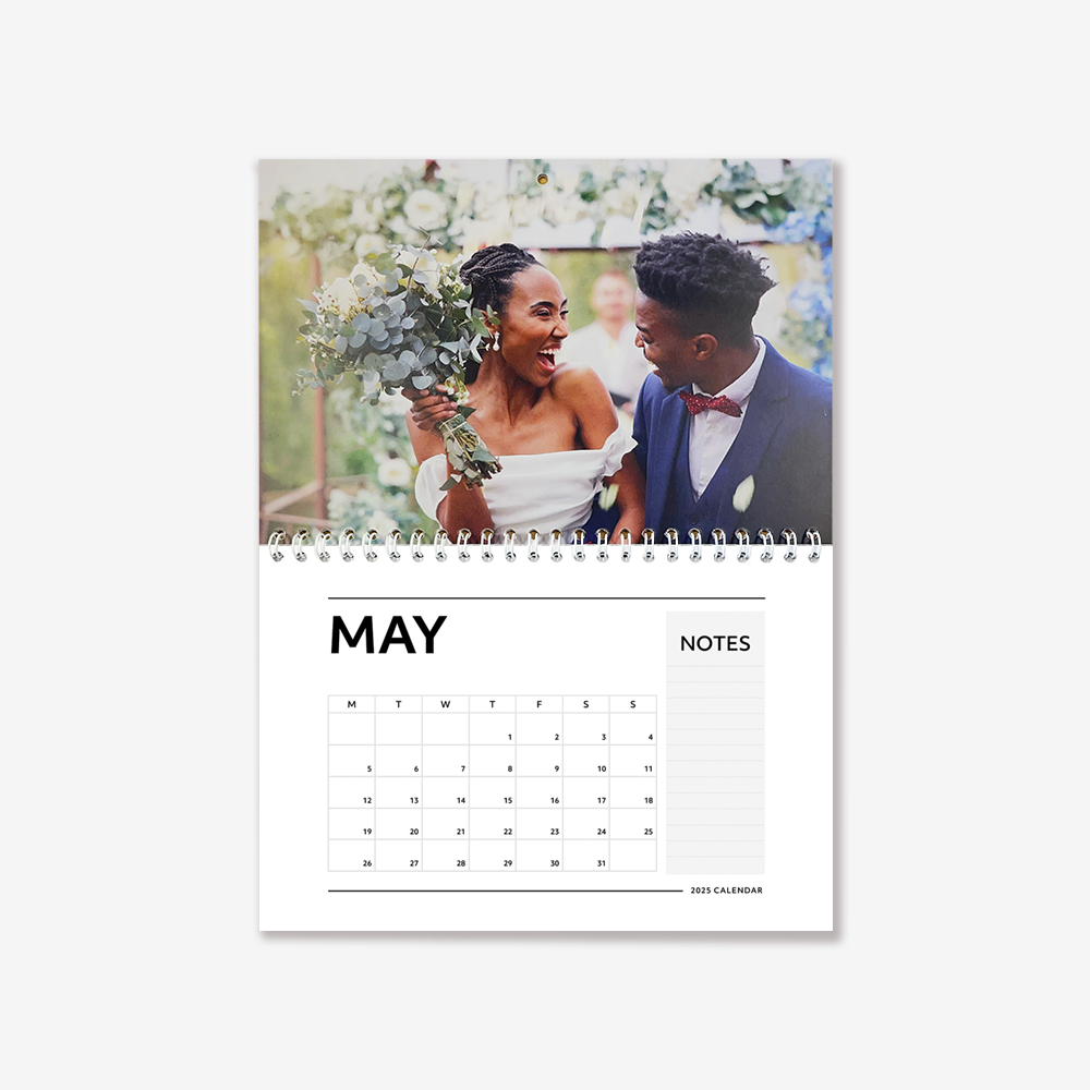 A4 Calendar, Silk, 170gsm, matte finish, 11.7x8.3" / 29.7x21cm