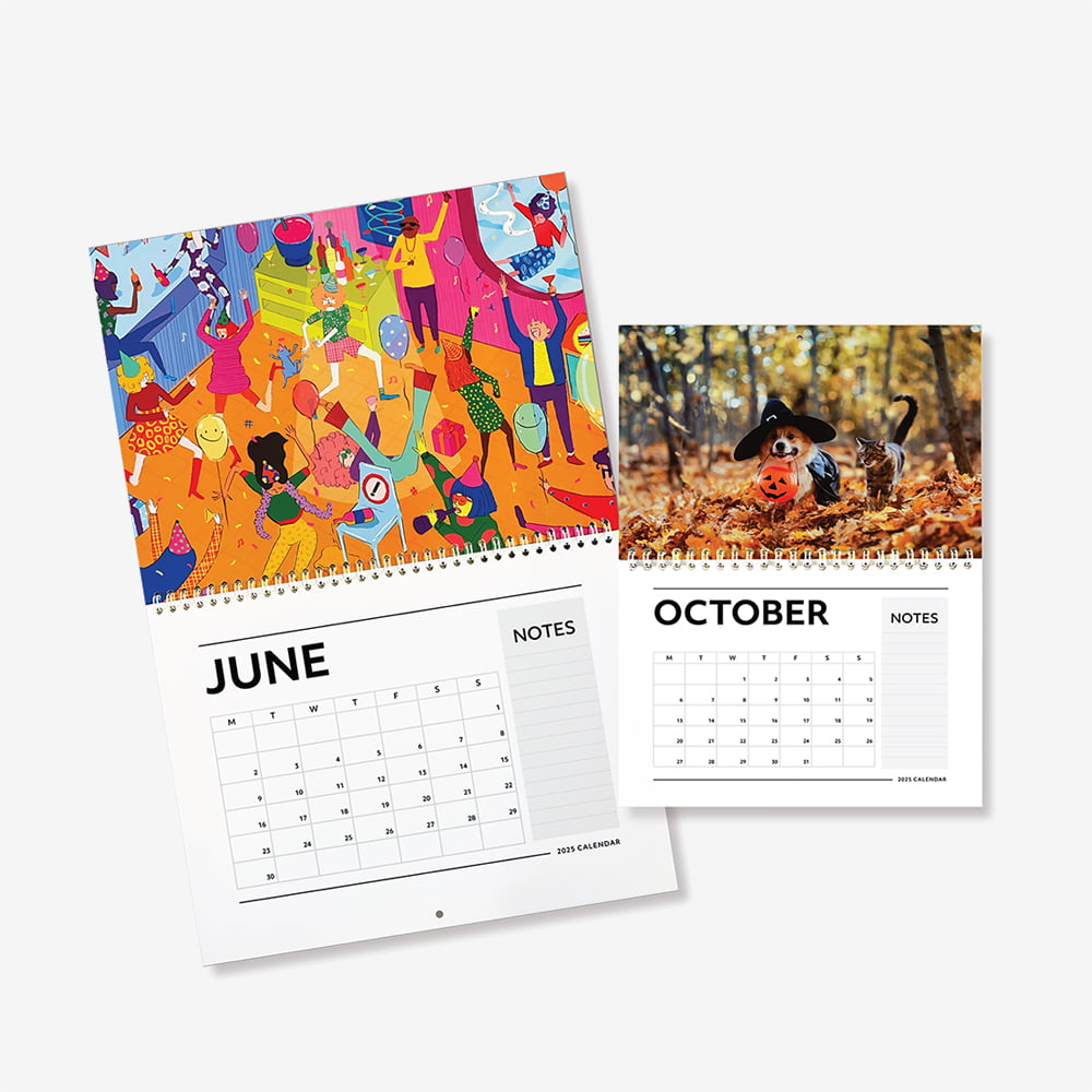 A4 Calendar, Silk, 170gsm, matte finish, 11.7x8.3" / 29.7x21cm